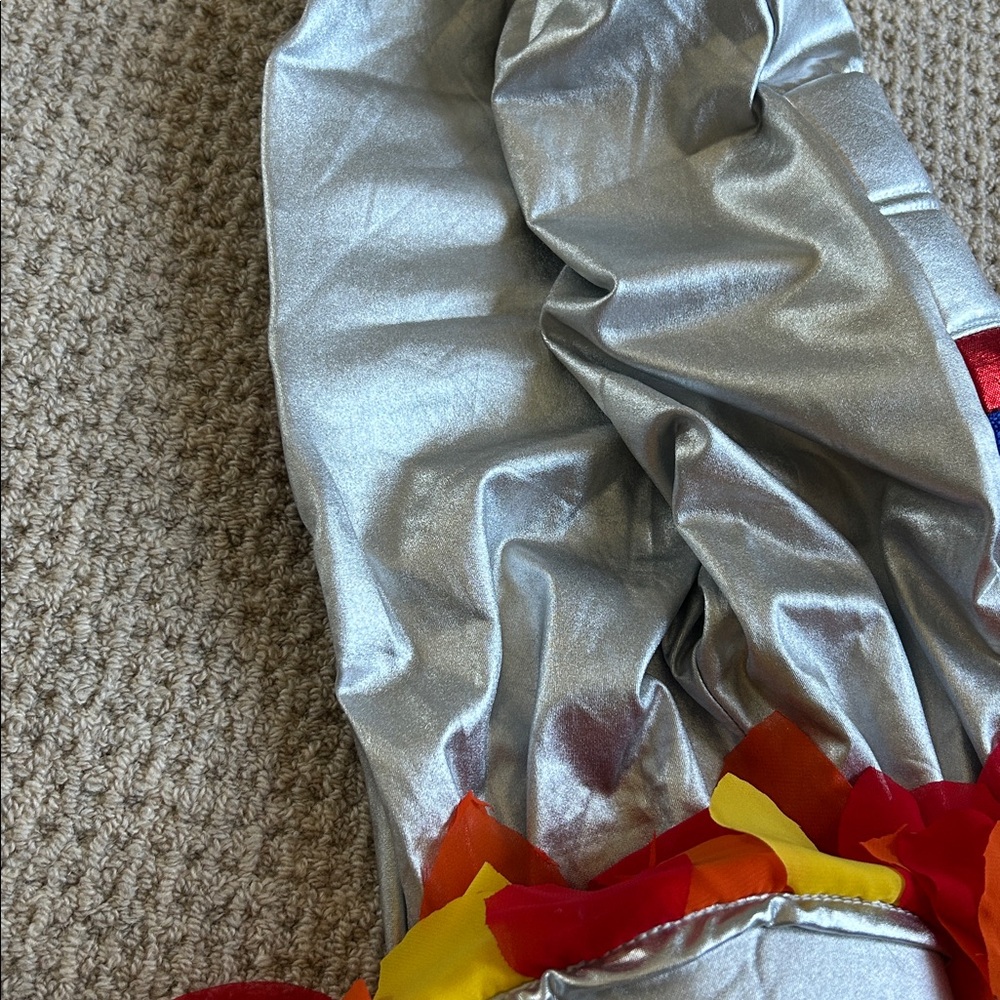Pottery Barn Kids Silver Astronaut Costume with Red and Blue Accents - Picture 6 of 7